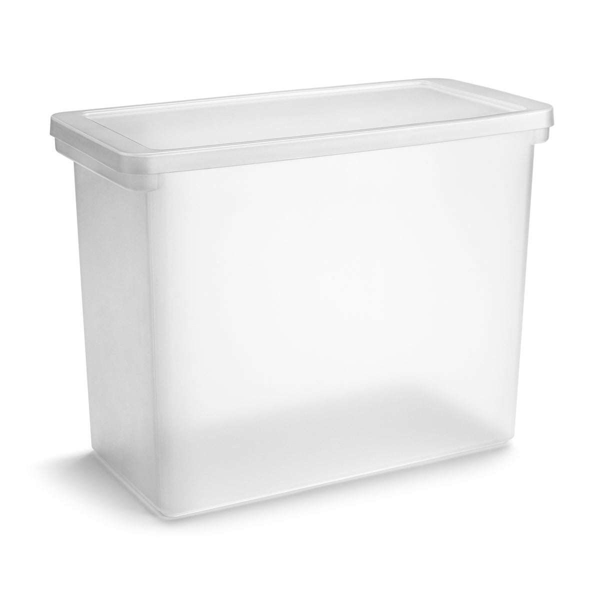 Plastic File Crate with Lid