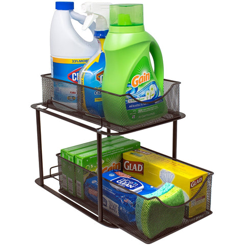 Mesh Sliding Drawers Baskets (2 Tier)