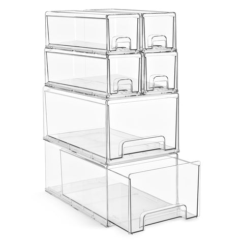 Stackable Pull Out Drawer Organizers