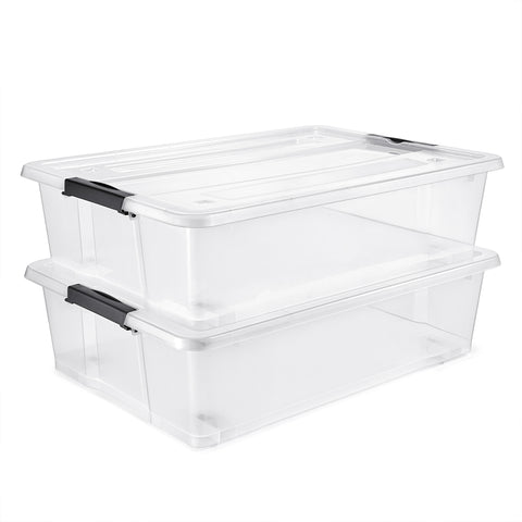 Underbed Bins with Lids (Set of 2)