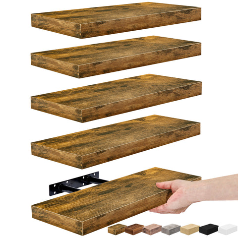 Wall Mounted Floating Shelves (5 Pack)