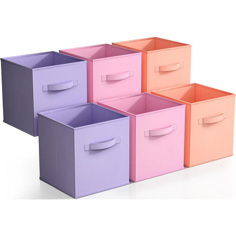 11" Cube Storage Bins (6 Pack)