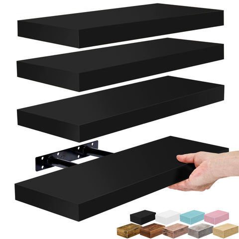 Wall Mounted Bookshelf (4 Pack)