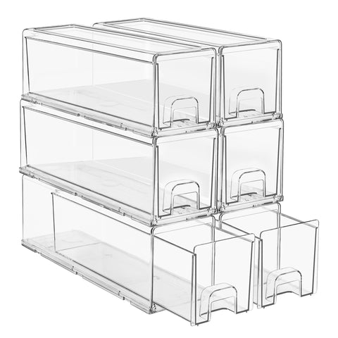 Stackable Pull Out Drawer Organizers
