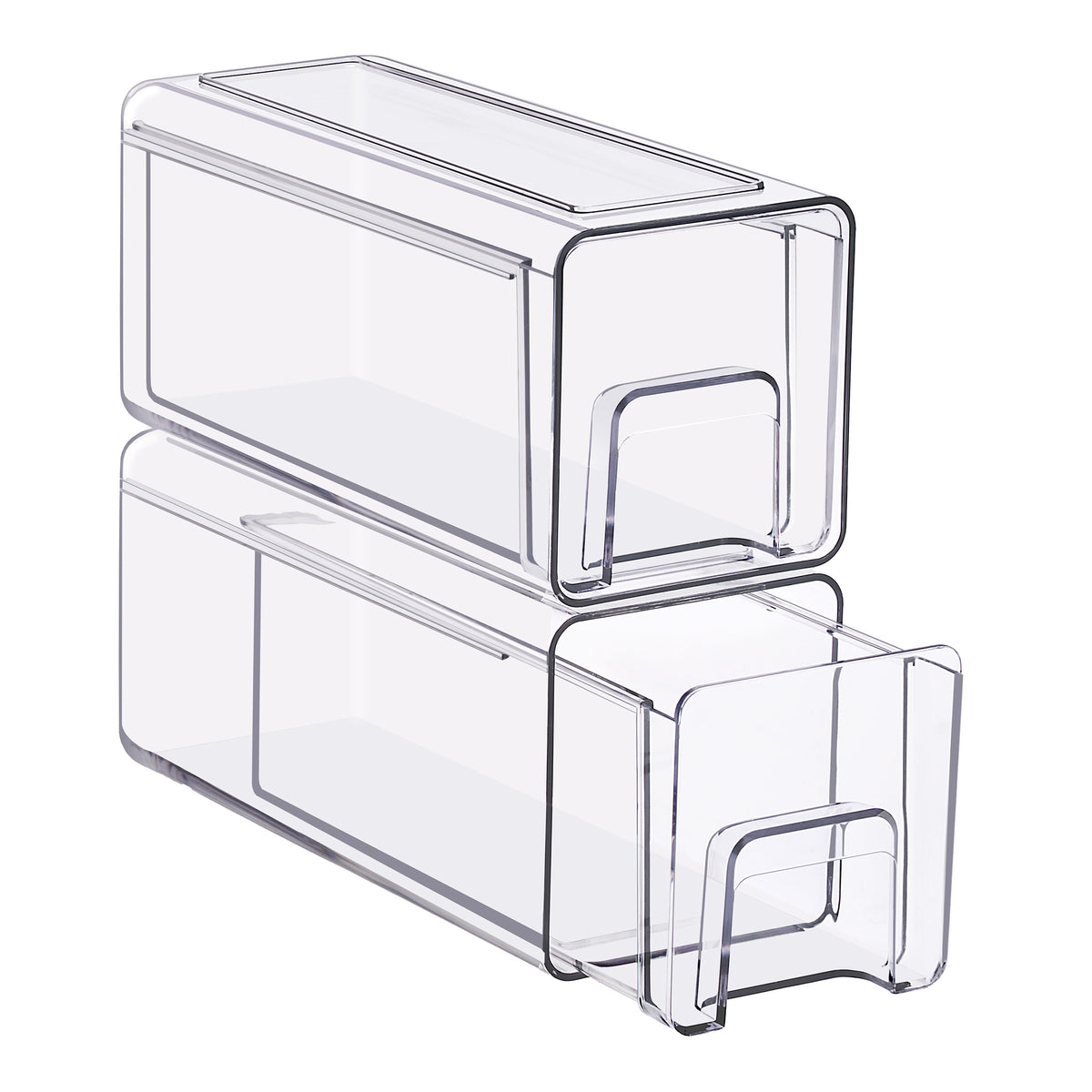 Stackable Storage Drawers Case with Handles