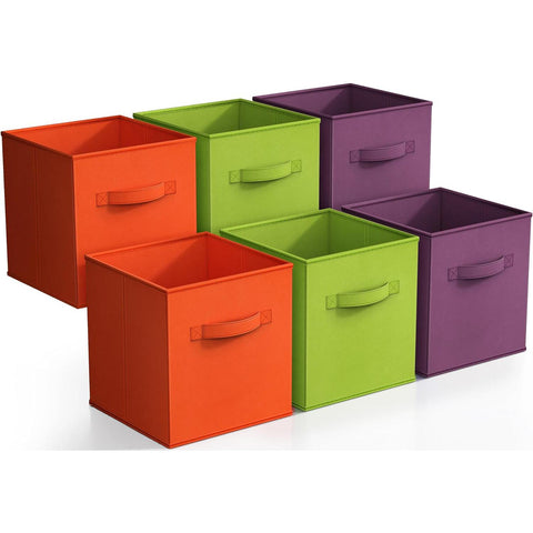 11" Cube Storage Bins (6 Pack)