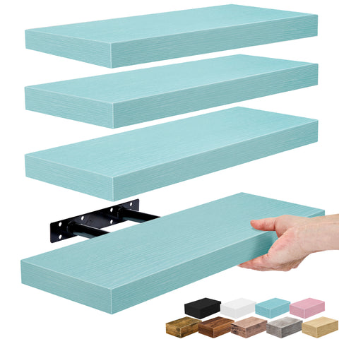 Wall Mounted Bookshelf (4 Pack)