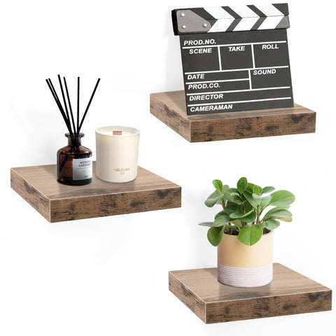 Floating Square Shelves (3 Pack)