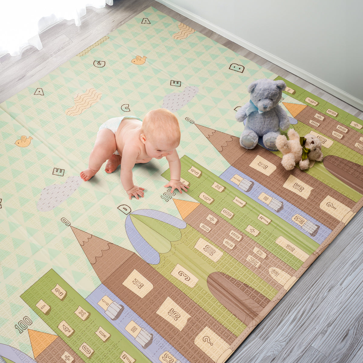 78" Charming Neighborhood Kids Foam Mat