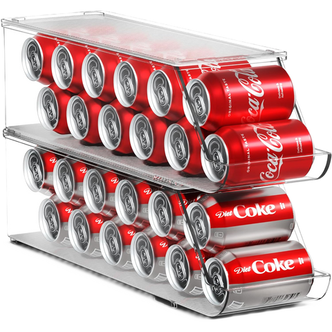 12 Can Soda Can Organizer Drink Dispenser Set