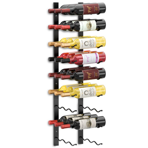 27-Bottle, Triple Row, Wall Mounted Wine Rack
