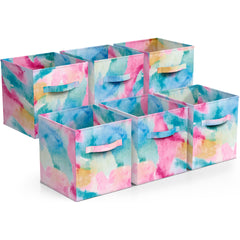 Storage Cube Bins - Pastel Variety Pack (Set of 6)