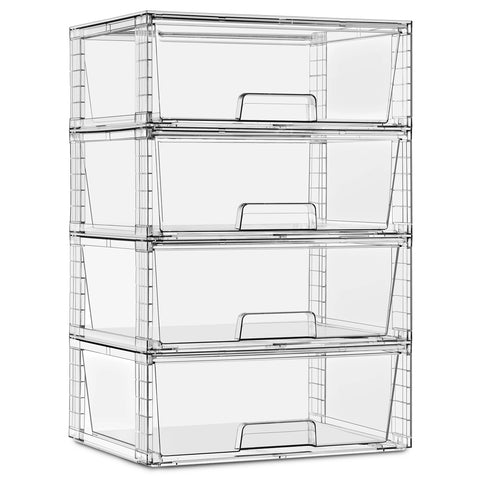 Stackable Pull-Out Drawer Bins