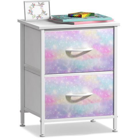 2 Drawer Display Nightstand