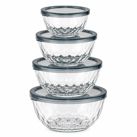 Glass Bowl Set with Airtight Lids