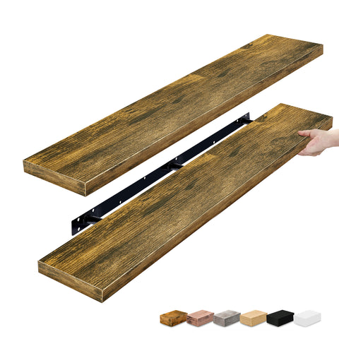 55-Inch Extra Long Floating Shelves (Set of 2)