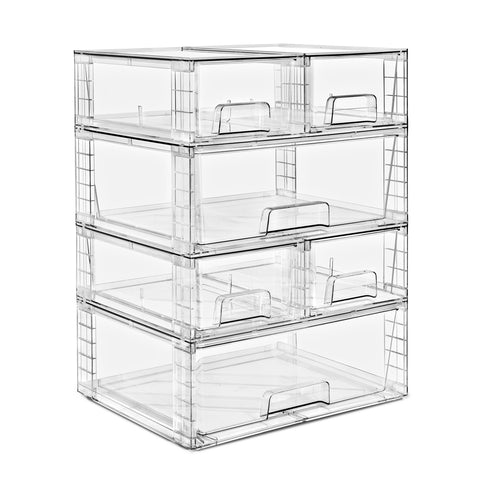 Stackable Pull-Out Drawer Bins