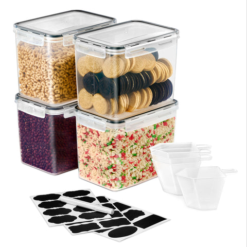 Large Narrow Food Storage Containers (Pack of 4)