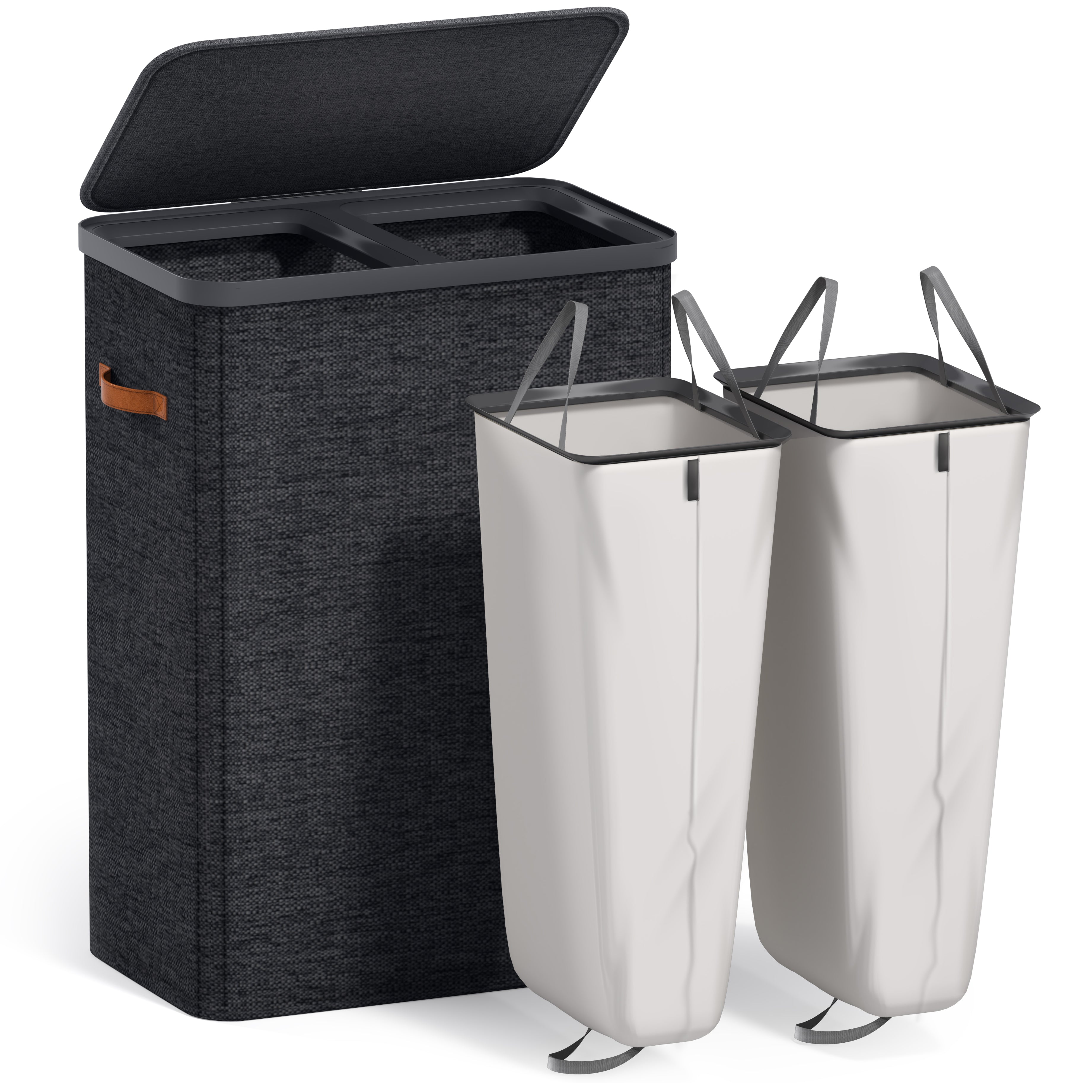 Collapsible Laundry Hamper with Lid - Sorbus Home