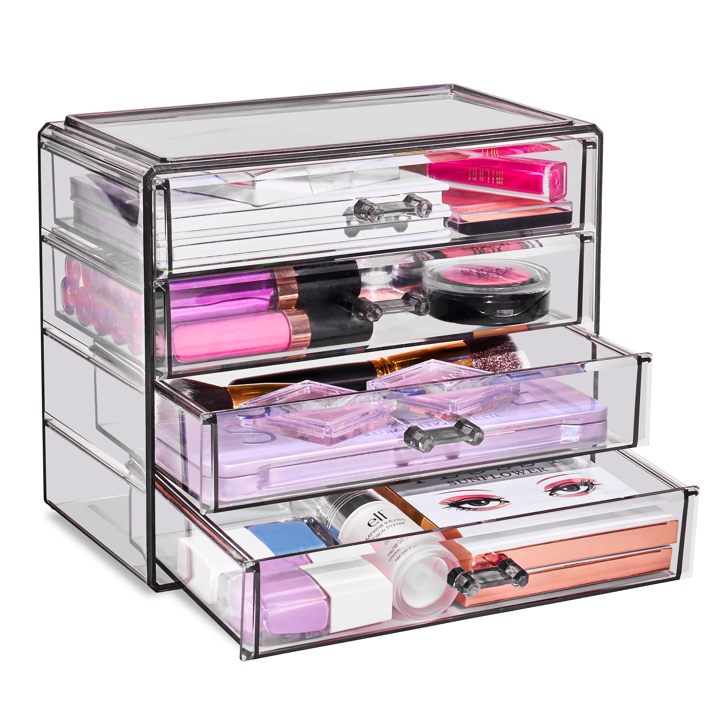 Makeup Storage Case (3 Large and 4 Small Drawers)