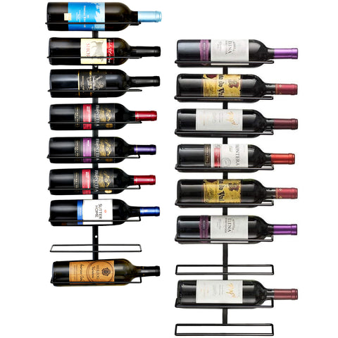 9 Bottle Wall Mounted Wine Rack