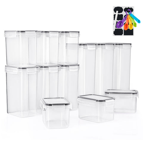 Airtight Tall And Tiny Food Storage Containers (12 Pack)