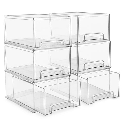 Stackable Pull Out Drawer Organizers