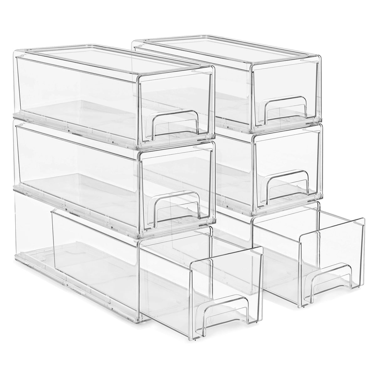 Stackable Pull Out Drawer Organizers