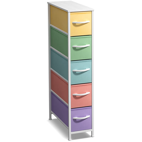 5 Drawer Narrow Storage Tower
