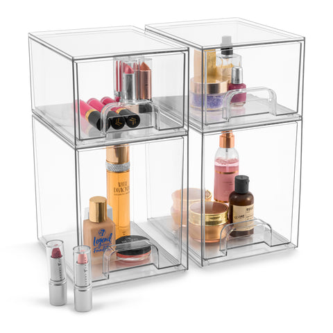 Acrylic Organizer Storage Drawers (4 Drawer)