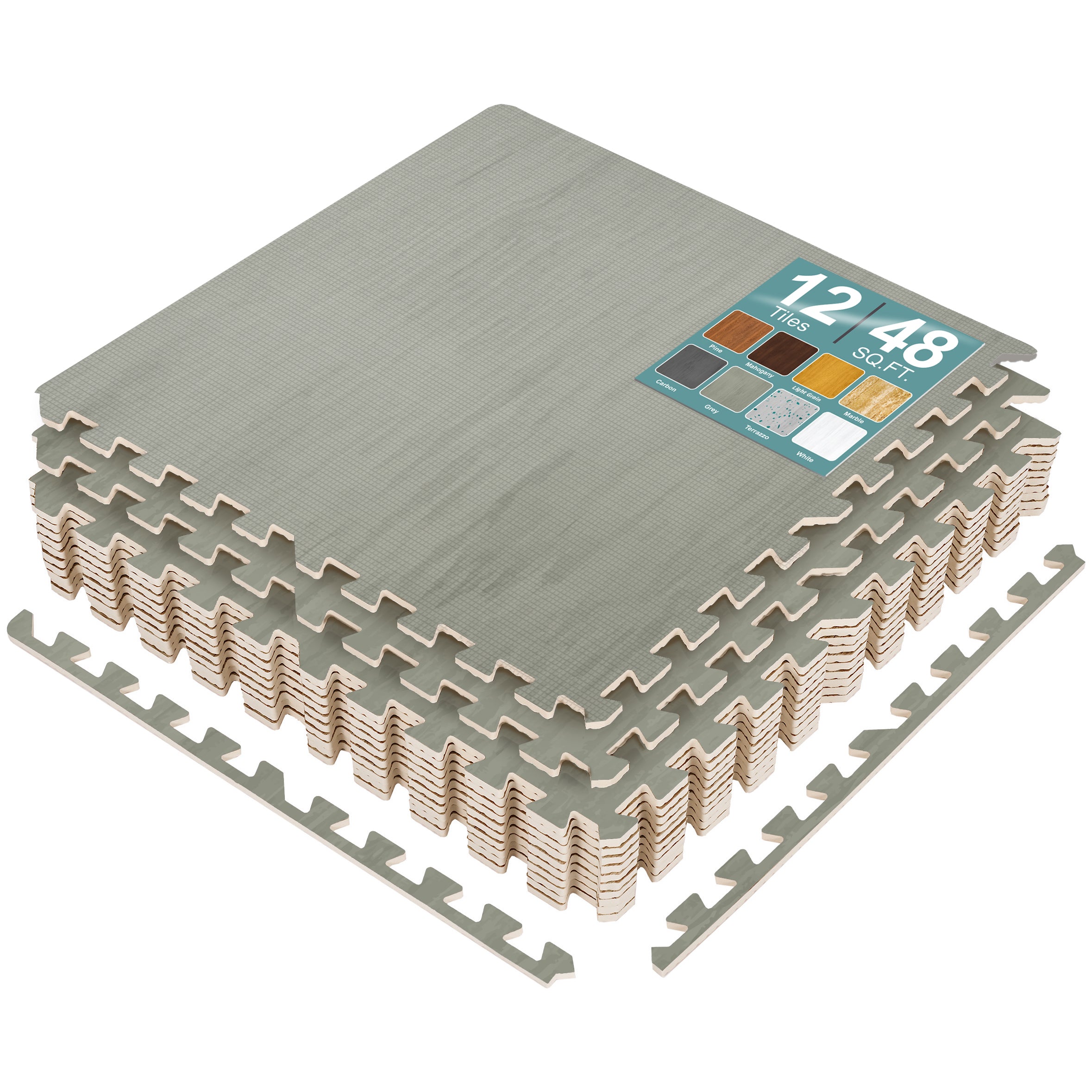 Floor Mat Interlocking Set (12 Pc) - Sorbus Home