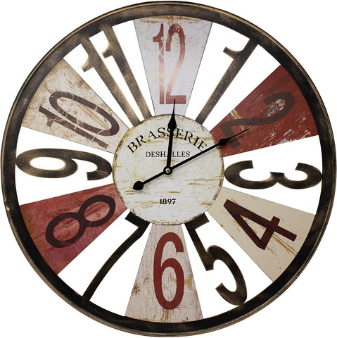 24â€ Brasserie Wall Clock (Numeral)