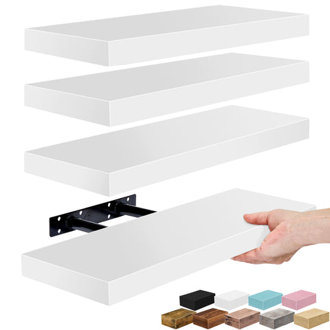Wall Mounted Bookshelf (4 Pack)