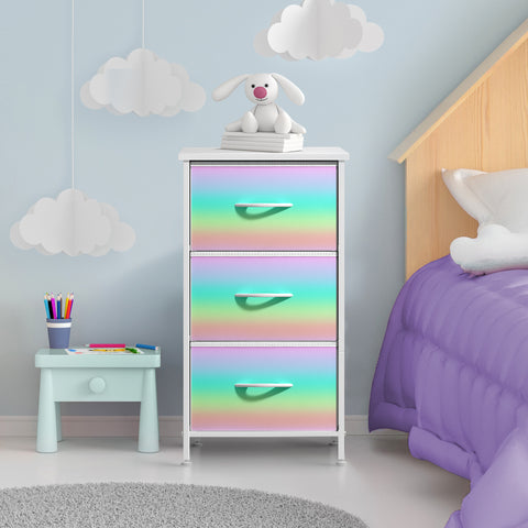 3 Drawer Display Nightstand