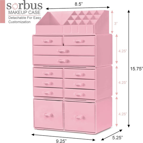 Stackable Makeup Organizer (12 Drawer)