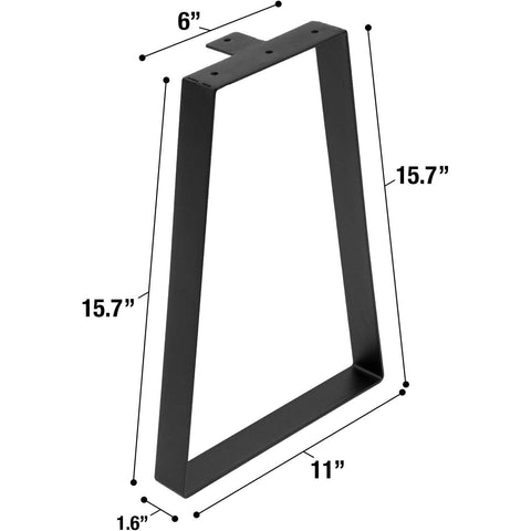 16" Trapezoid Legs for Furniture