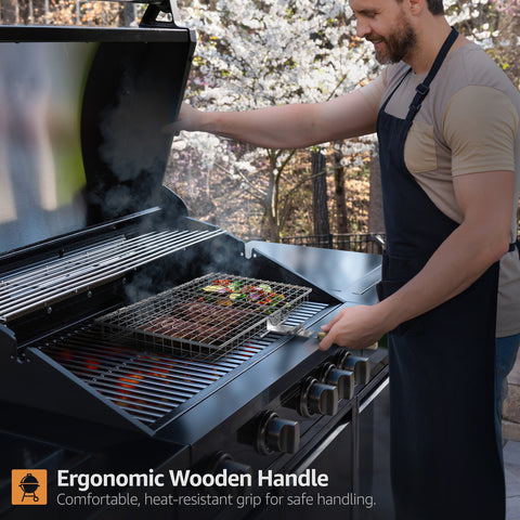 Large Stainless Steel Barbecue Grilling Basket