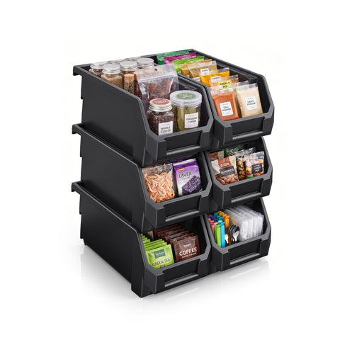 Open Front Kitchen Storage Bin