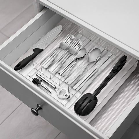 Expandable Kitchen Drawer Organizer & Utensil Tray