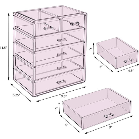 Makeup Organizer Drawer Set (6 Drawer)