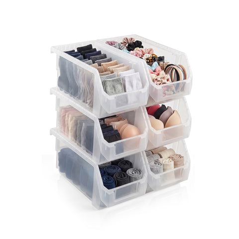 Medium Open Front Stackable Clothing Storage Bin