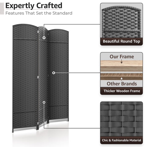 Panel Room Divider (Double Hinged)