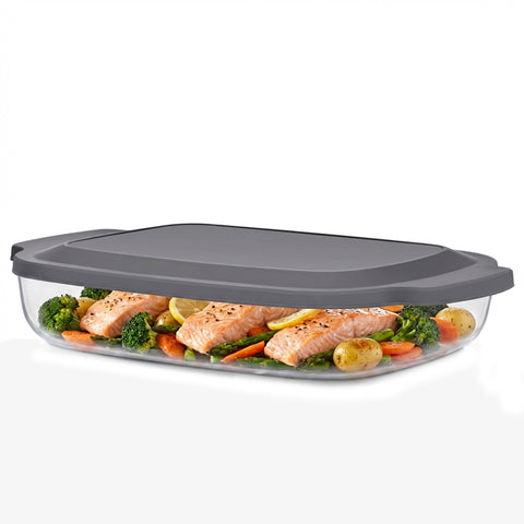 1-Pack Glass Baking Dish Set with Lid