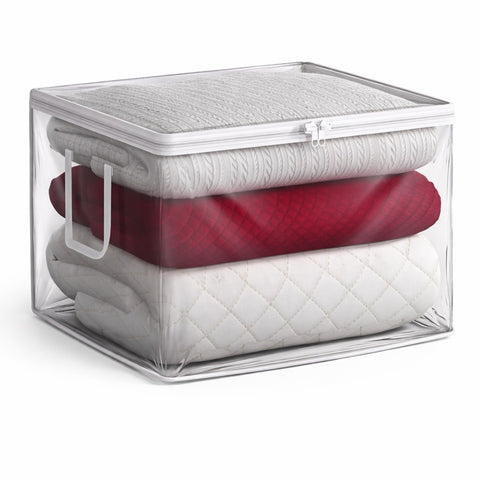 Foldable Large Plastic Bags with Zipper & Handles