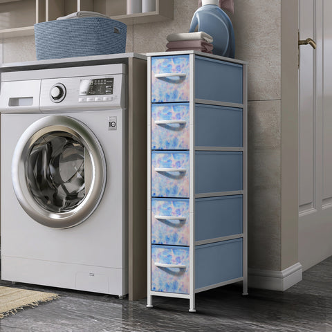 5 Drawer Narrow Storage Tower