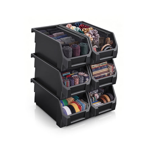 Medium Open Front Stackable Clothing Storage Bin