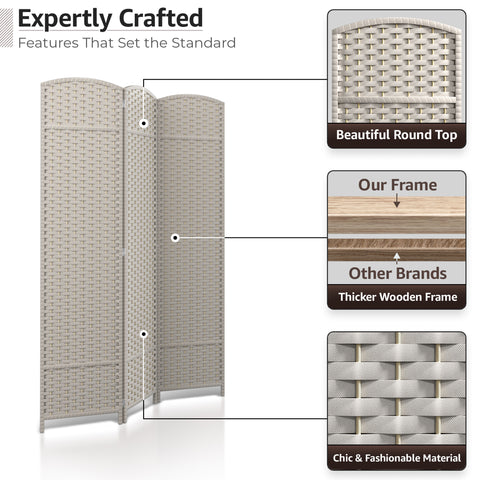 Panel Room Divider (Double Hinged)