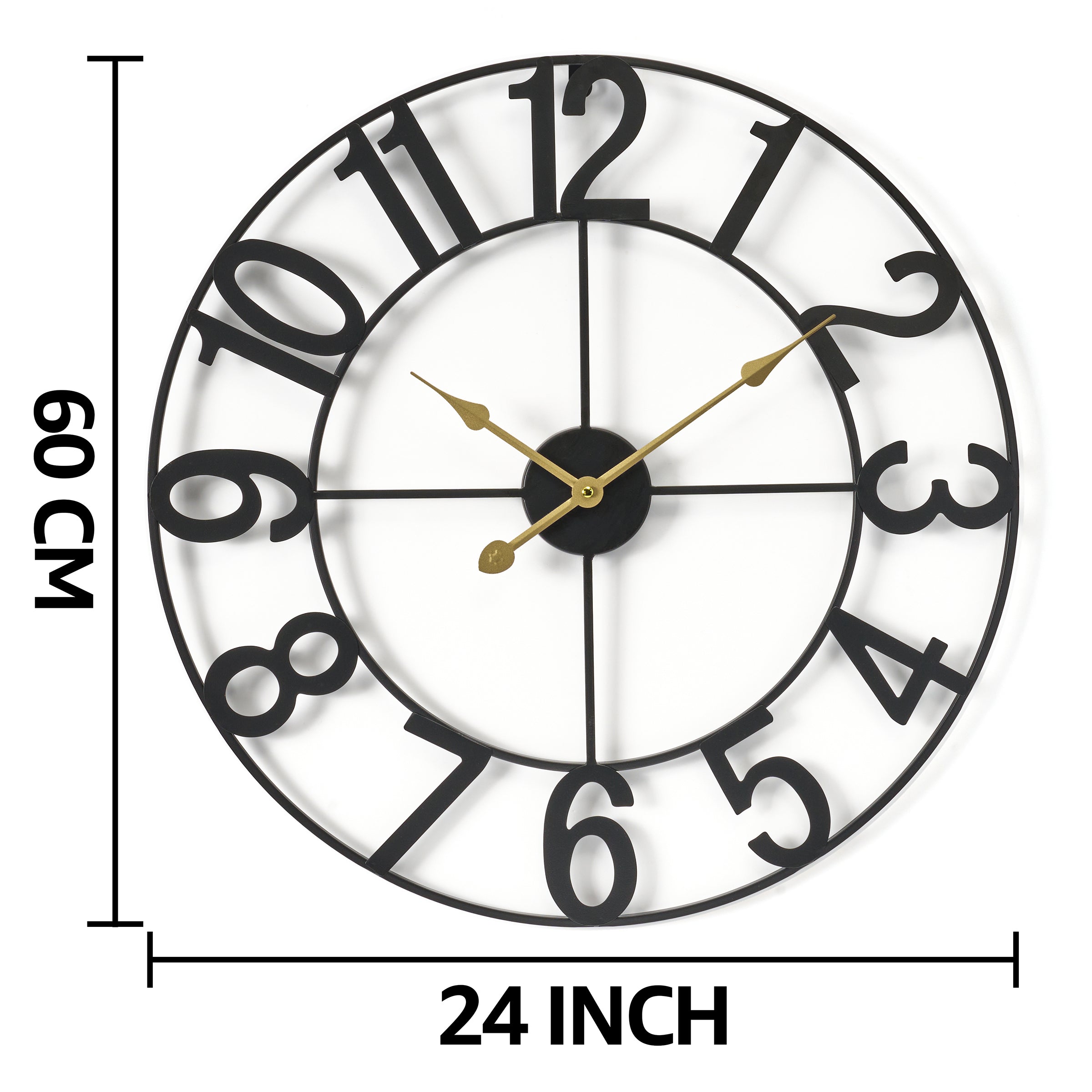 24" Oversized Wall Clock