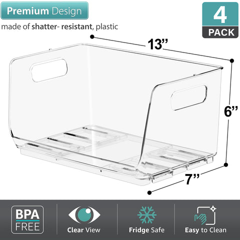 Open Front Bins Set