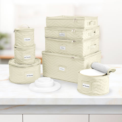 Dinnerware Quilted Storage Set (8 Pc)